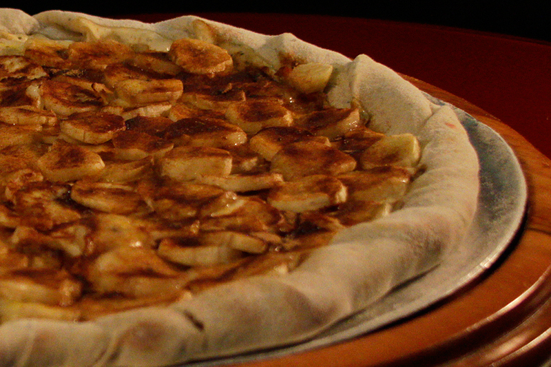 pizza de banana