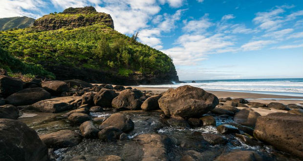 O final da trilha leva ao paraíso chamado Kalalau Valley (Crédito: Pinterest) Kalalau Trail