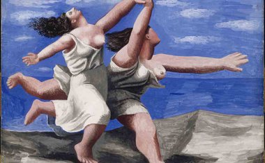 Pablo Picasso, Deux Femmes courant sur la plage (La course), Dinard, verão 1922, Guache sobre madeira compensada, 32,5x41,1 cm. Musée national Picasso-Paris. Foto © RMN-Grand Palais (Musée national .jpg