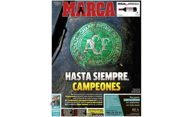 Capa do espanhol "Marca"