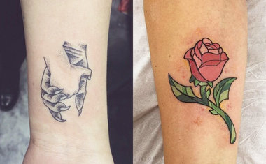 24 tatuagens insipiradas em "A Bela e a Fera" que vão te fazer morrer de amores