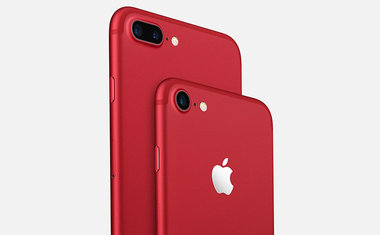Apple lança iPhone 7 vermelho em parceria com ONG 