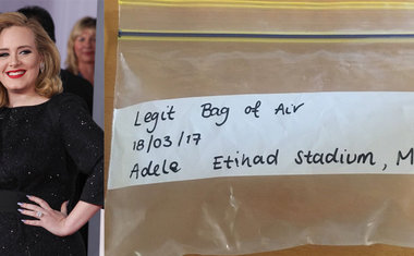 Oi? Fã vende saco de ar respirado por Adele no eBay