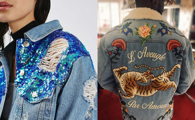 Mais de 15 jeitos fashionistas de personalizar sua jaqueta jeans