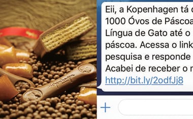 Kopenhagen alerta sobre falsa promoção nas redes sociais