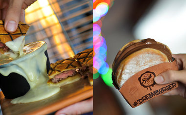 Hamburgueria traz burger de fondue e raclete e sobremesas com Nutella e doce de leite