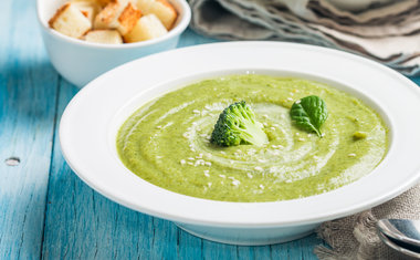 Sopa Creme de Milho Verde com Brócolis