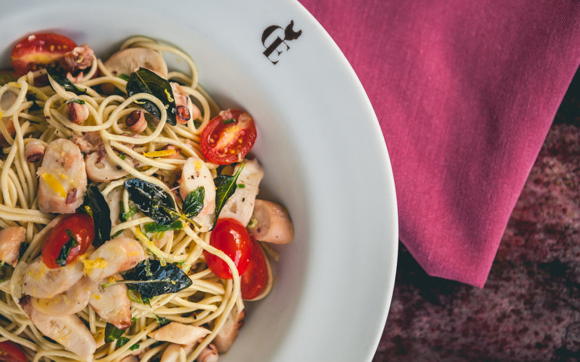 Tagliolini com Polvo