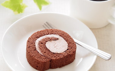 Rocambole de Chocolate com Sorvete