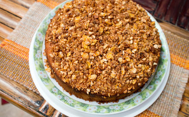 Torta Rústica de Nozes com Panettone