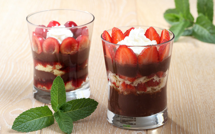 Pavê de morango com Nutella