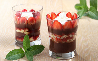 Pavê de morango com Nutella