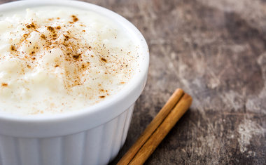 Arroz Doce com Chocolate Branco