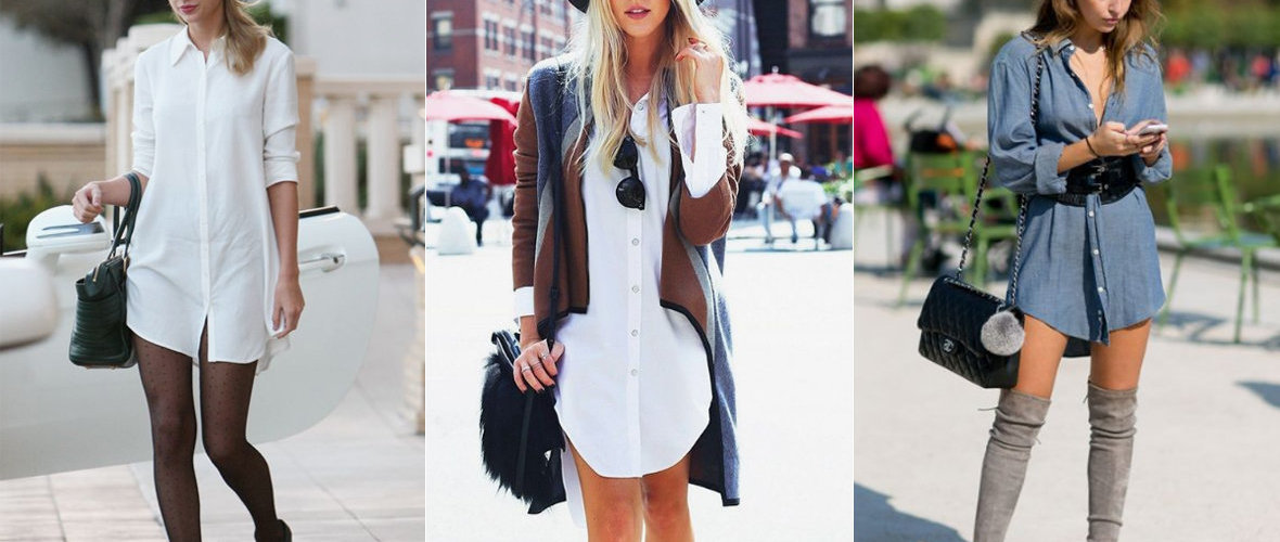 vestidos estilo camisa social