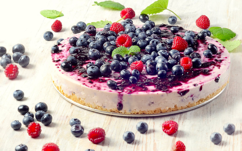 Cheesecake de mirtilos