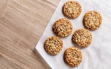 Biscoito de banana com aveia
