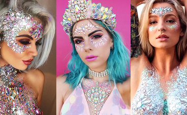 Make com pedraria é tendência para o Carnaval 2019; se inspire em 12 looks deslumbrantes