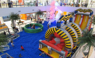 Shopping de São Paulo recebe circuito inflável com 5 metros de altura; saiba mais!