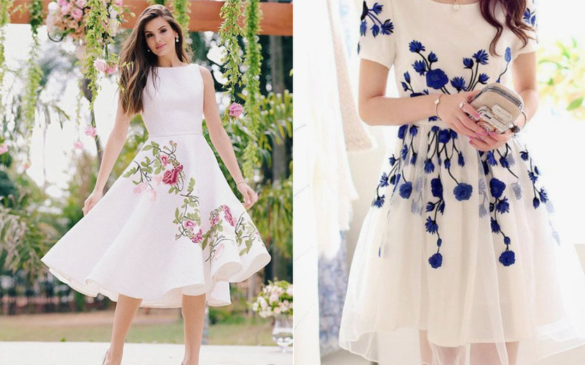 vestido azul para casamento civil