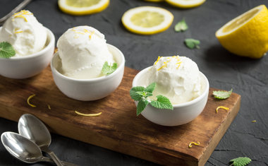 Sorvete de pavê de limão