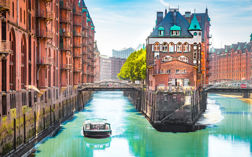 Tour virtual 6 pontos turísticos de Hamburgo, na Alemanha, para