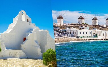 6 atrações turísticas em Mykonos, na Grécia, para ver online