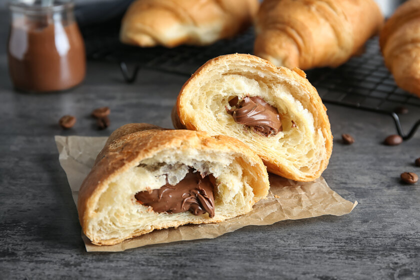 Receita aprenda a fazer croissant com chocolate em casa