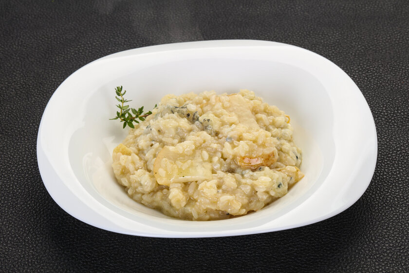 Receita de risoto de e alhoporó é simples e fácil de fazer