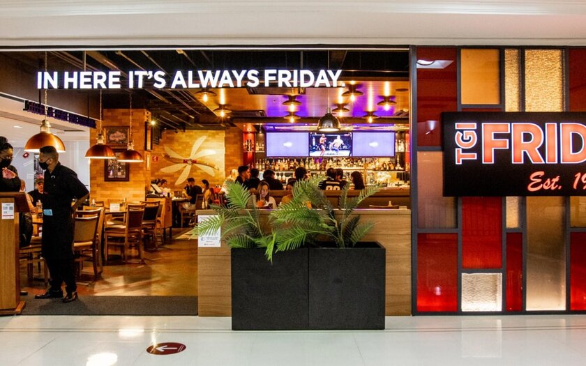 TGI Fridays inaugura duas novas lojas em SP, nos shoppings Pátio