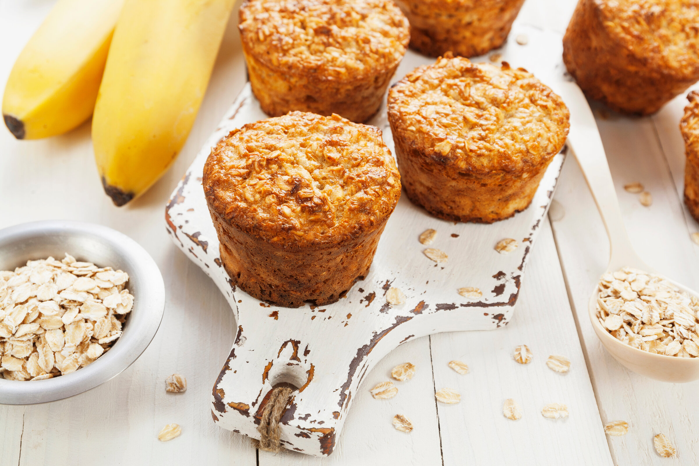 Muffin de banana com coco é deliciosa opção para o lanche da tarde