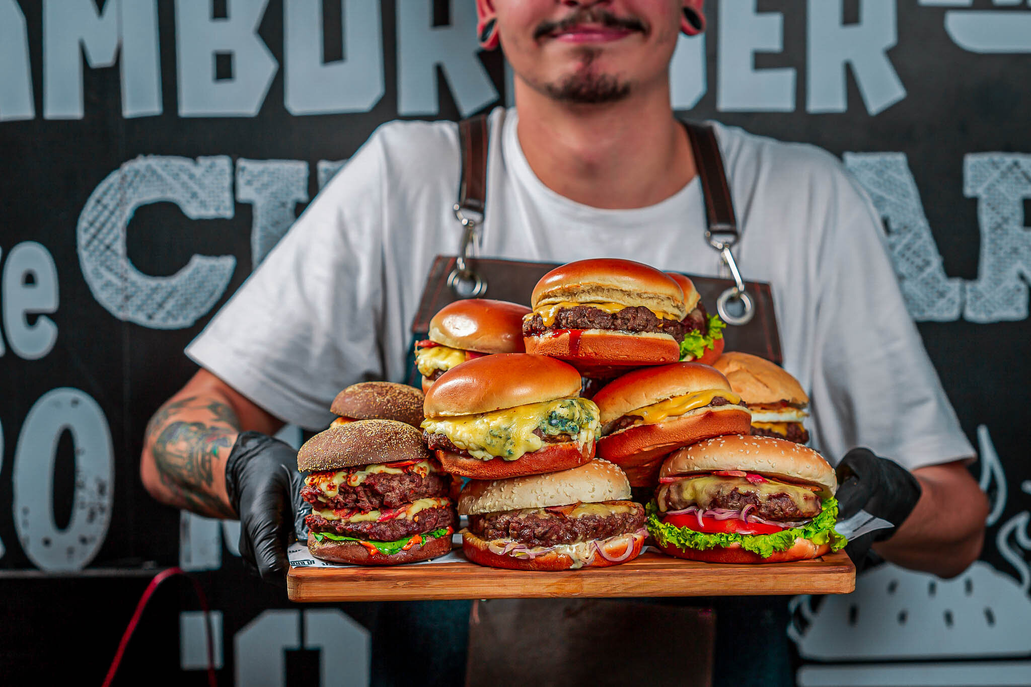 Combo de Hambúrguer para lanche em casa - Burger de Brisket