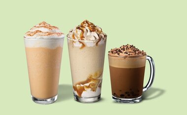 Menu de Primavera da Starbucks chega com Espresso Brownie, Pumpkin Spice Latte e Ultra-Caramel Frappuccino