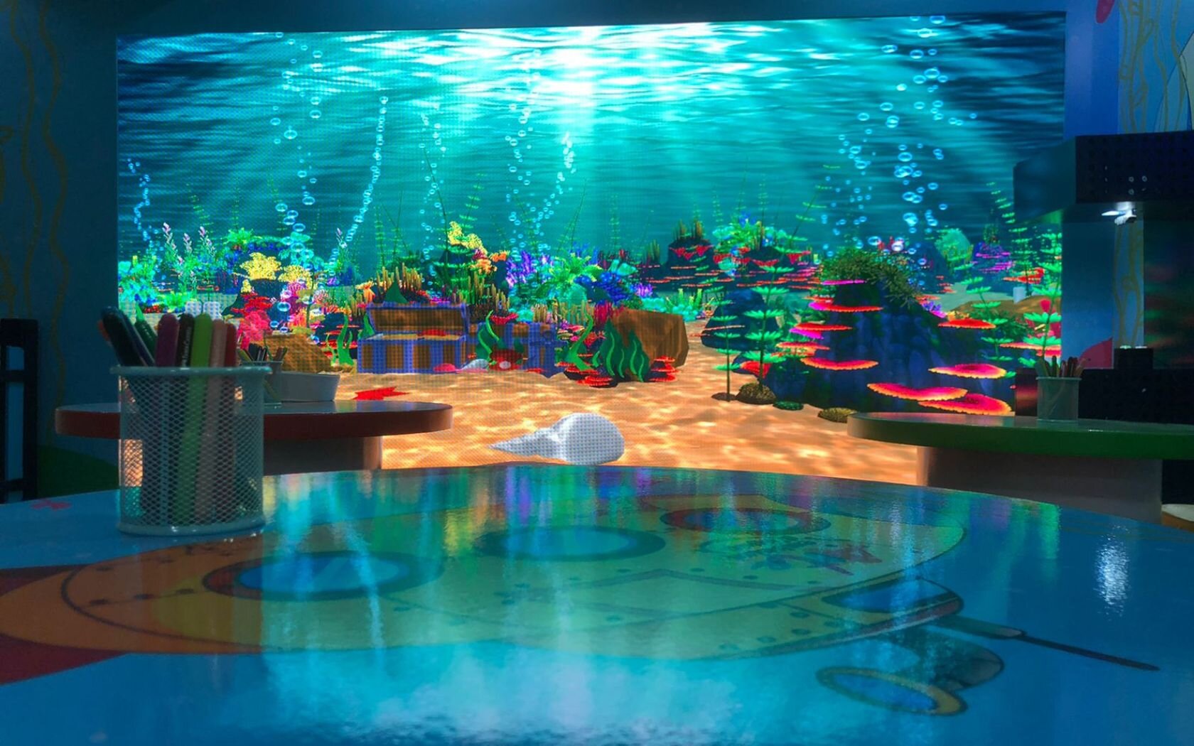 “Arte Embaixo D’água” Shopping Pátio Paulista atração infantil sobre a