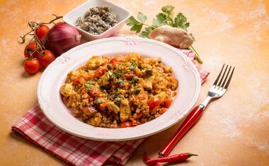 Receita: risoto de frango cremoso com queijo