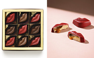 Caixa beijos, da Chocolat du Jour