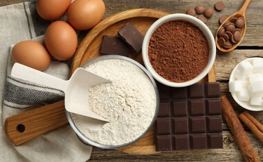 Ingredientes da massa: