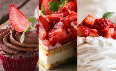 Imagem de destaque para 10 receitas com morango fáceis e irresistíveis para fazer hoje mesmo