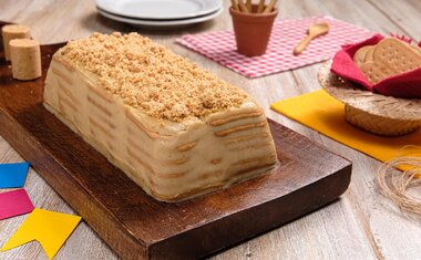 Imagem de destaque para Receita de Pavê de Paçoca é perfeita para entrar no clima das festas juninas