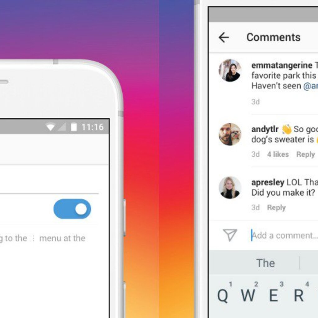 Instagram permite curtir ou desativar comentários e remover seguidores