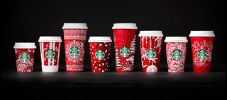 Gastronomia: Copos especiais de Natal chegam às lojas Starbucks
