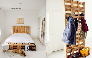 Comportamento: Decoração sustentável: mais de 15 jeitos criativos de usar pallets e caixotes dentro da sua casa