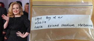 Música: Oi? Fã vende saco de ar respirado por Adele no eBay
