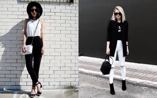Moda e Beleza: 20 looks para quem se amarra na combinação 'preto e branco'
