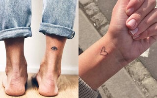 Moda e Beleza: Pequenas e delicadas: 27 tatuagens menores que uma moeda que vão fazer você se apaixonar