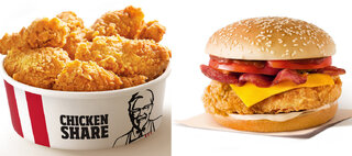 Restaurantes: Gran Bacon Cheddar e Chicken Share chegam ao cardápio do KFC