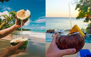 Restaurantes: 9 drinks alcoólicos feitos com água de coco para você se embebedar e se hidratar ao mesmo tempo 