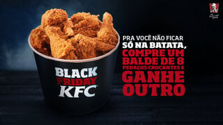 Restaurantes: Black Friday 2017: KFC oferece balde de frango em dobro nesta sexta-feira (24)