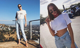 Moda e Beleza: Jeans com o cós dobrado é tendência; veja como as famosas estão usando