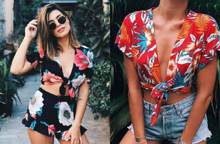 Moda e Beleza: French top: blusinha que amarra na frente é tendência para o verão 2018