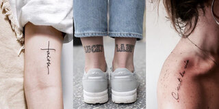 Moda e Beleza: 28 inspirações de tatuagens para quem curte tipografia